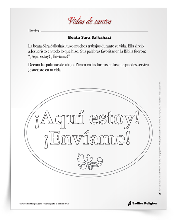 Actividad-Beata-Sara-Salkaházi